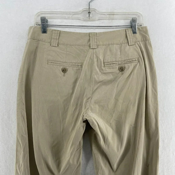 Ann Taylor Capri Pants Women's Sz 4P Beige Slash Pockets Cargo Style Lyocell - Picture 8 of 13